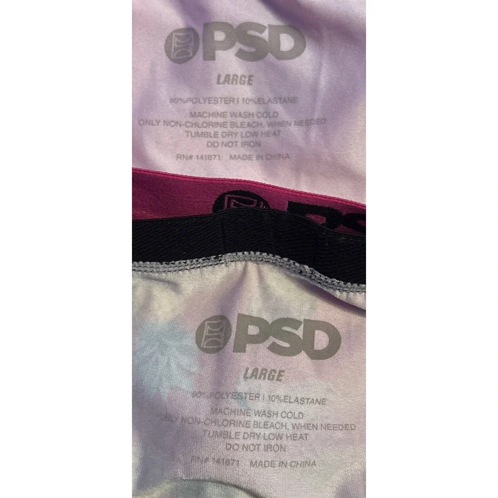 NEW PSD Boys 2 Pack Boxer Briefs Flamingo Pineapple Ombre Size L